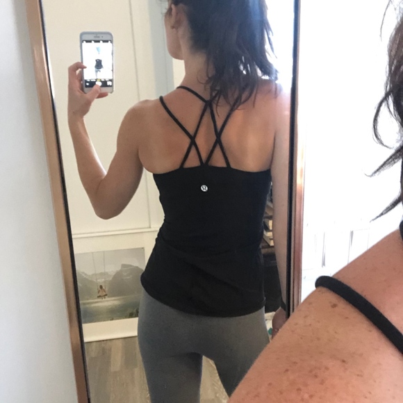 Black Lululemon Yoga Top - Picture 2 of 4